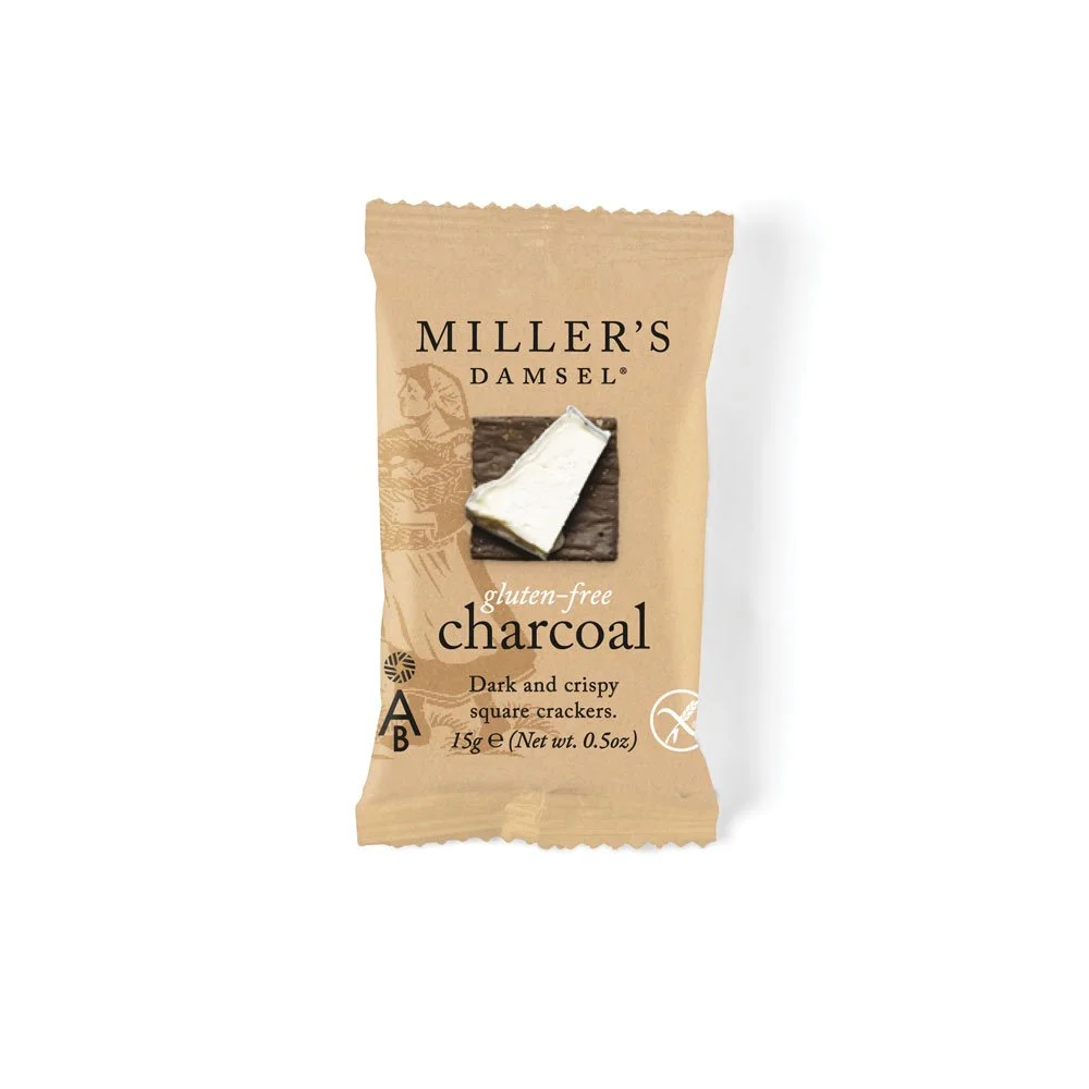 Charcoal Gluten free crackers mini pack